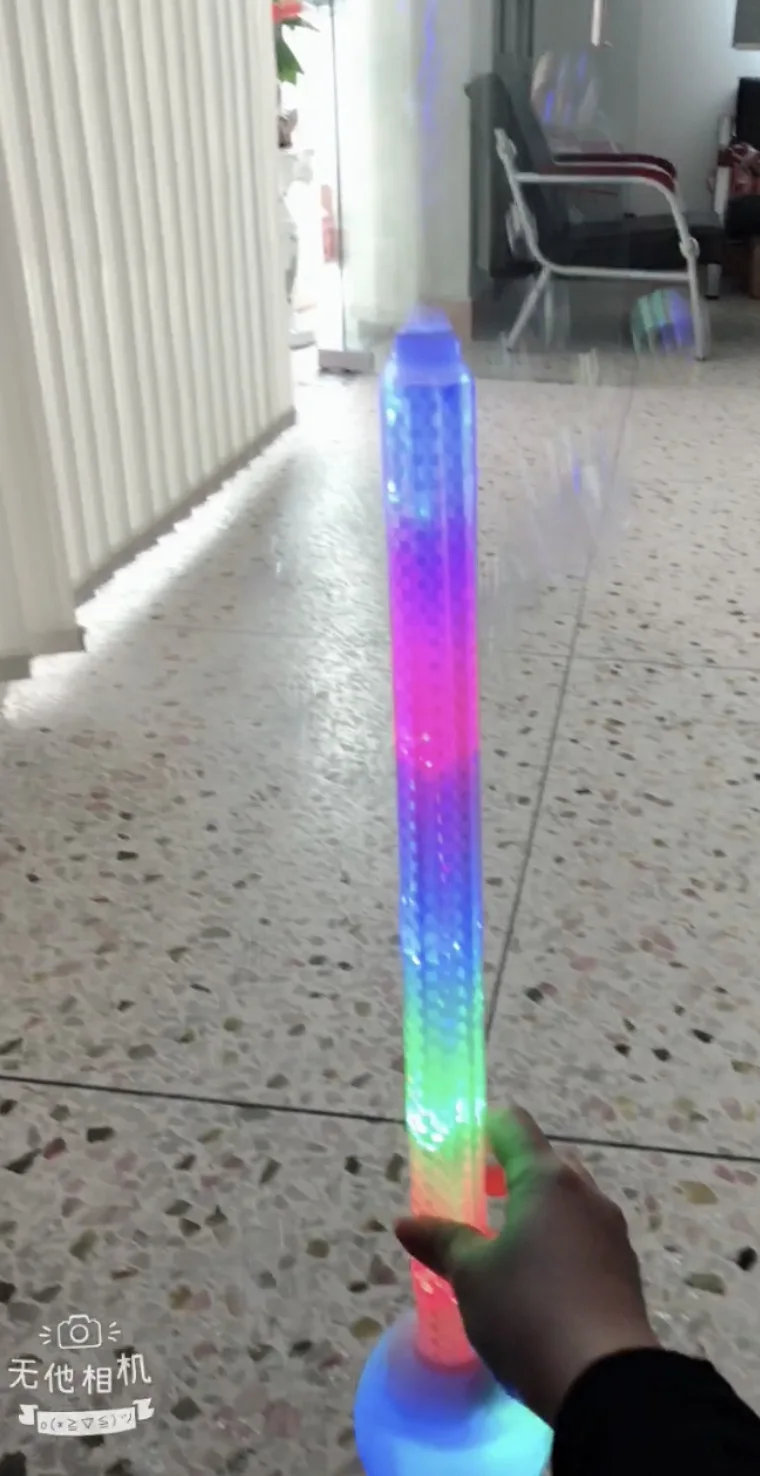 Music Electric Blowing Bubble Maker Bubble Wand With Light For Kids outdoor and indoor electric glow stick bubble toy