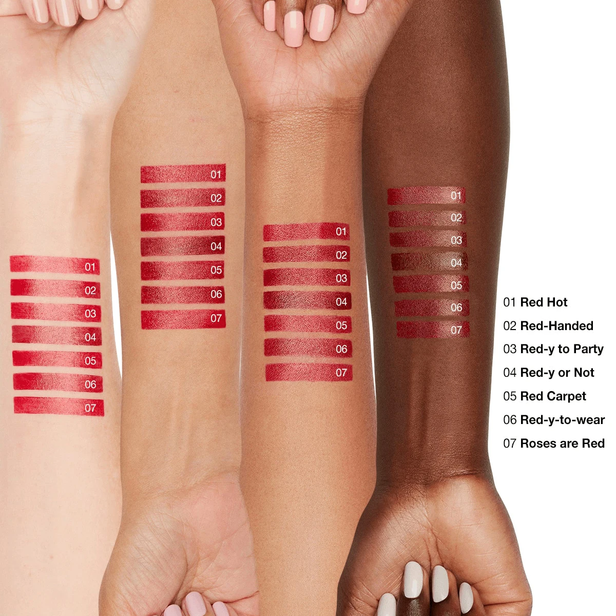 High Shine Finish Natural 8 Hours Delivers Long-lasting Color Nourish Lipstick Red