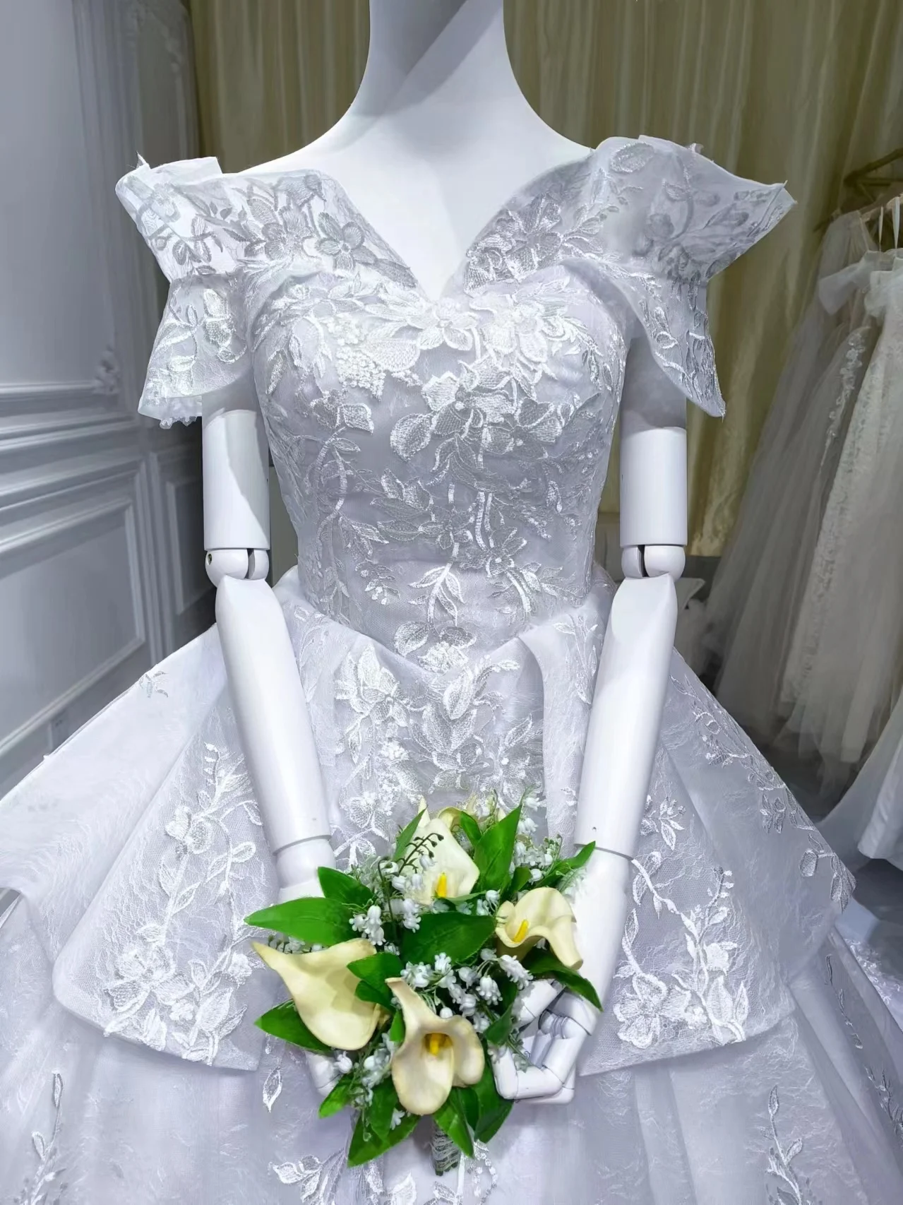 S040N  2025 main wedding dress bride French trailing starry sky forest dreamy fairy wedding dress