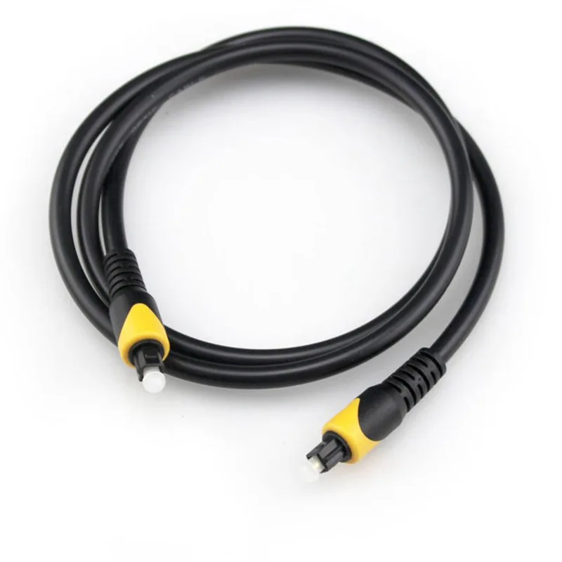 Double color injection molding digital toslink optical audio cable male to male Plastic Digital fiber optic audio cable