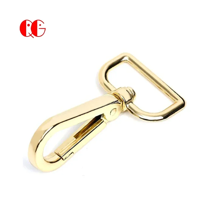 Хит продаж металлическая квадратная пряжка поворотный крючок для сумки модные металлические крючки собак