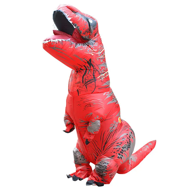 Hot Sale Kids Adult Tyrannosaurus Rex Inflatable Costume Christmas Halloween Various Party Costumes Mascot Role Playing Set