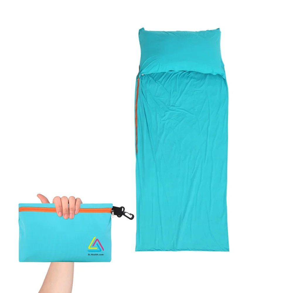 
Lightweight Smooth Breathable Comfortable Camp Bag Destroy Virus Bacteria Sleeping bags Liner for Hostels Traveling Hiking 