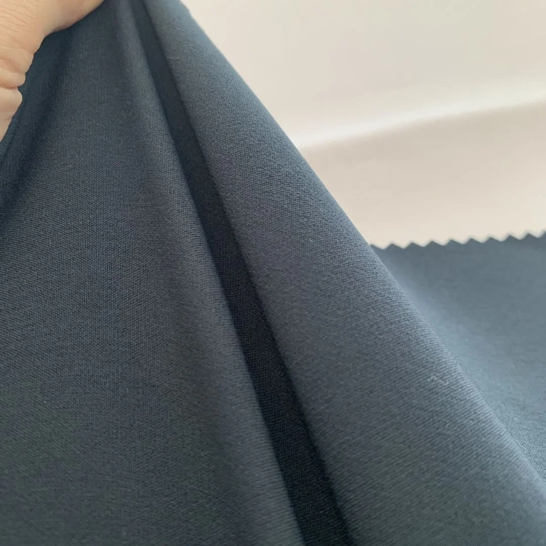 Wholesale 75D/150D Double layer polyester spandex fabric 4 way stretch fabric for sportswear