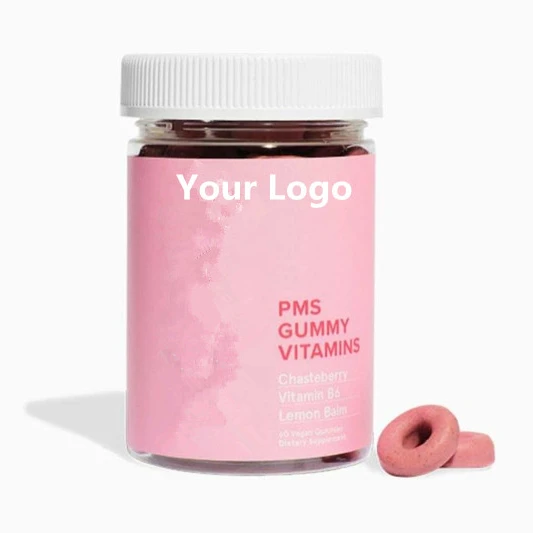 Sugar Free women healthy gummies Dong Quai Chaste Berry vitamin B6 Lemon balm PMS gummy to balances out hormone