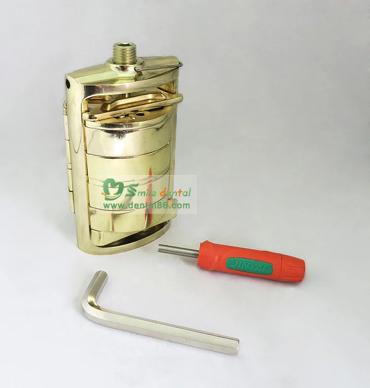 Dental lab press compress with 2 denture flasks