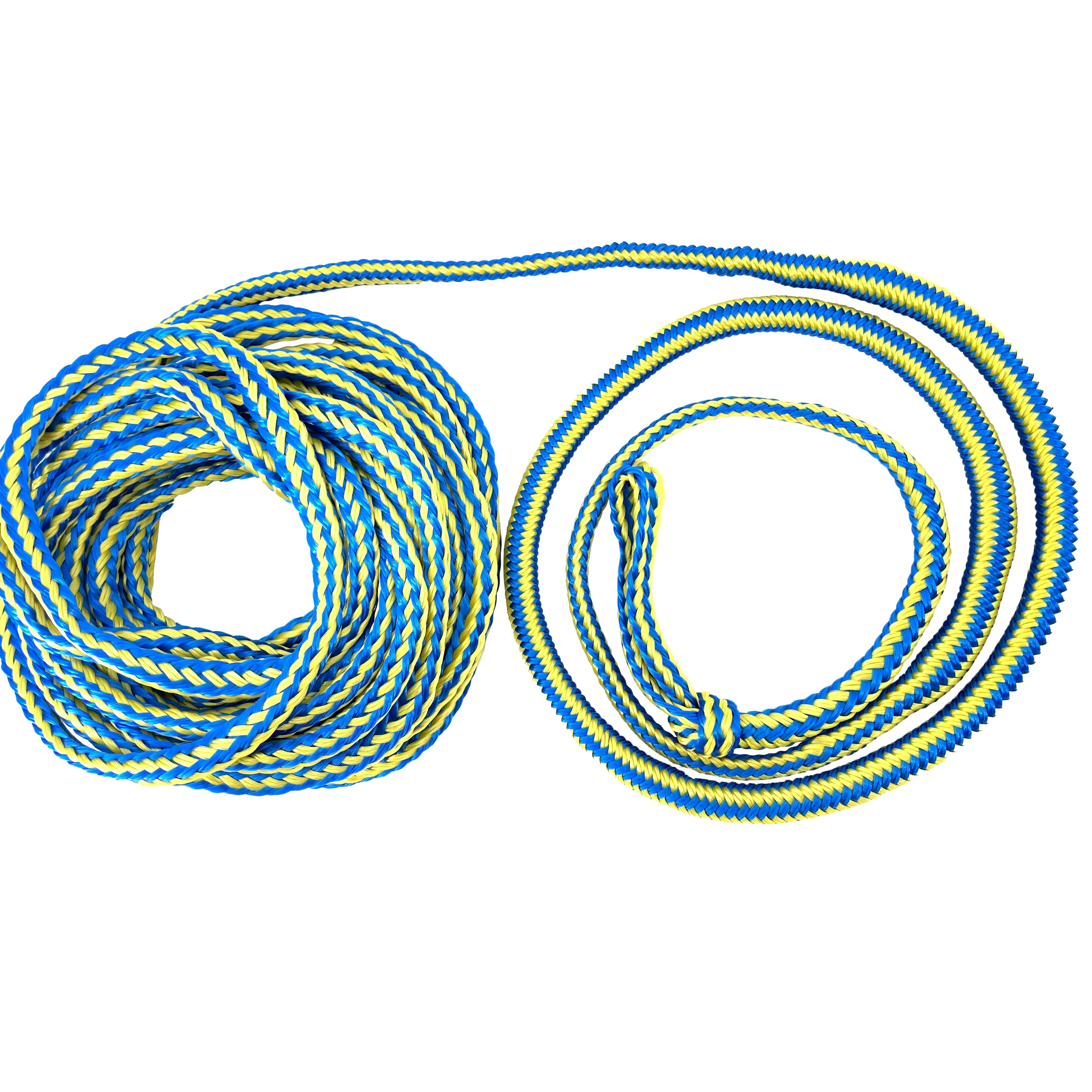 50ft 4100lbs 1-4 Riders Bungee Tow Rope  For Towable Tube 4K Water Ski Rope Heavy Duty Towable Rope for Boat