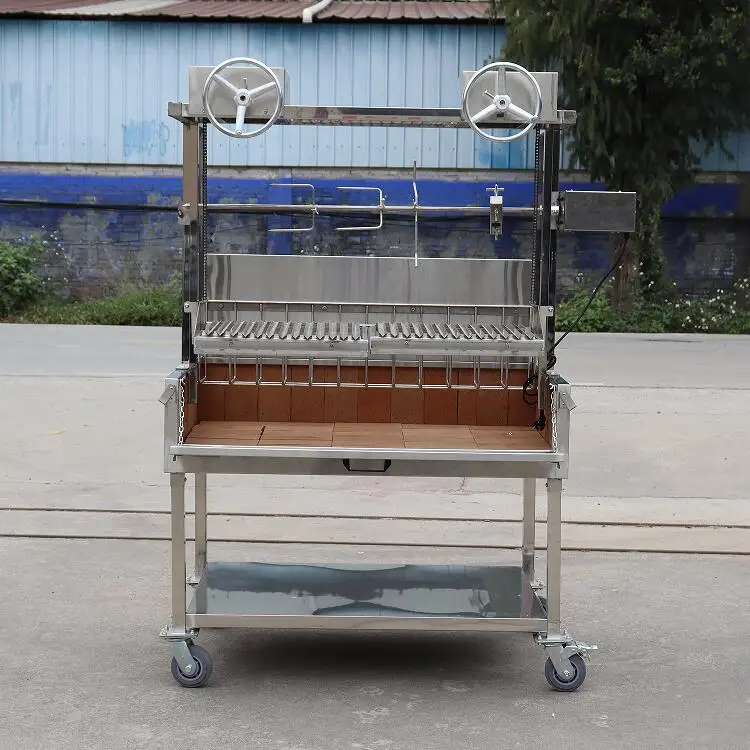 Charcoal Argentine grill Santa maria Stainless steel Parrilla Charcoal bbq grill