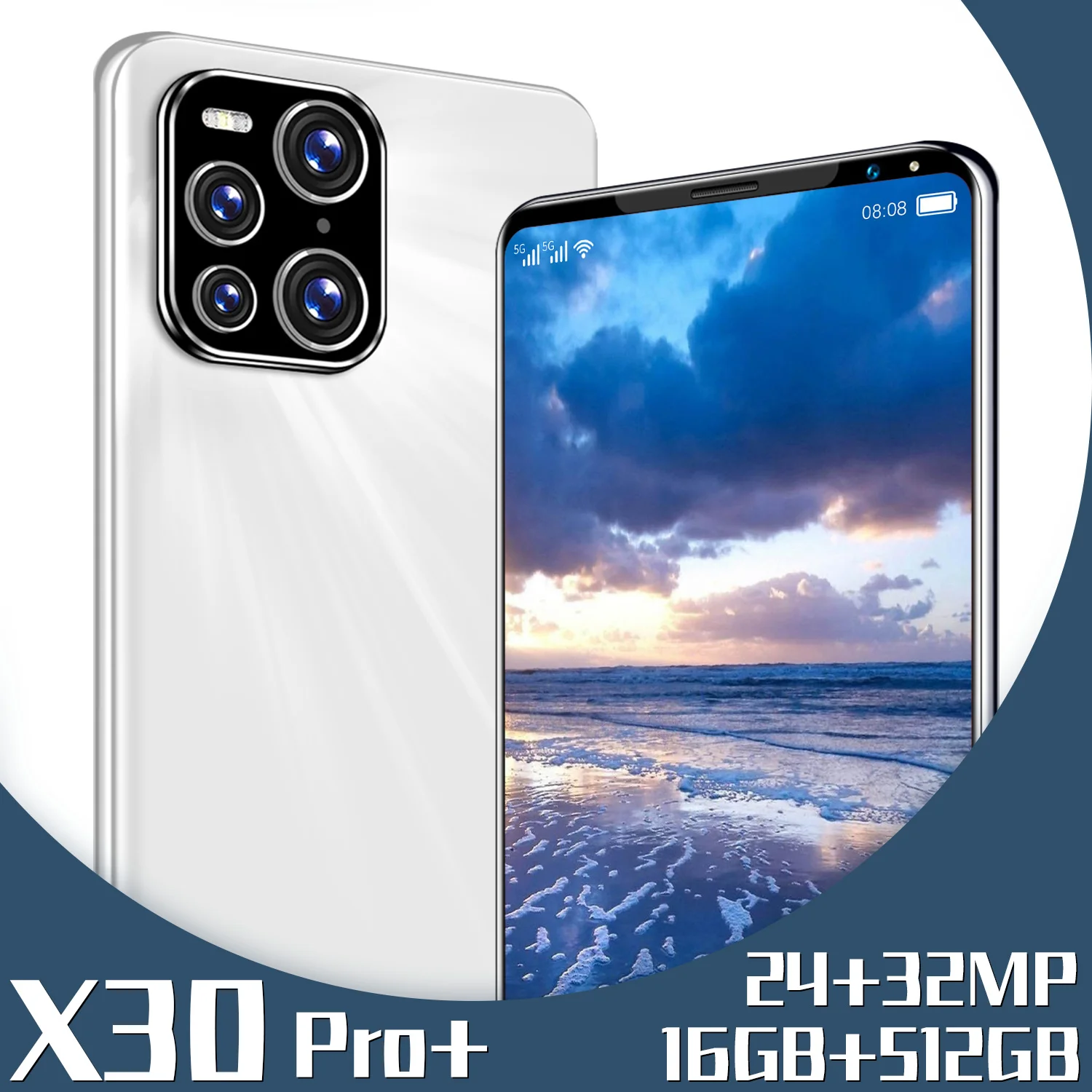 Смартфоны x3 pro 5600 мАч две SIM-карты 16 + 512