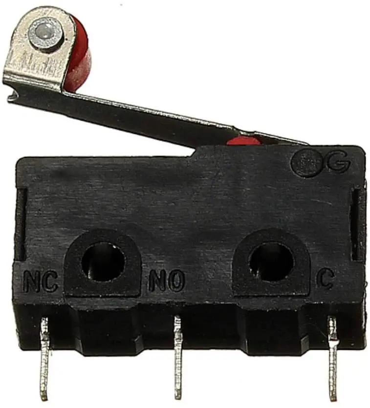 Мини-переключатель роликовые дуги рычаг SPDT мгновенного действия 3A 250V AC 5A 125V NC-NO-C с шкив 3 штыря ход концевой выключатель