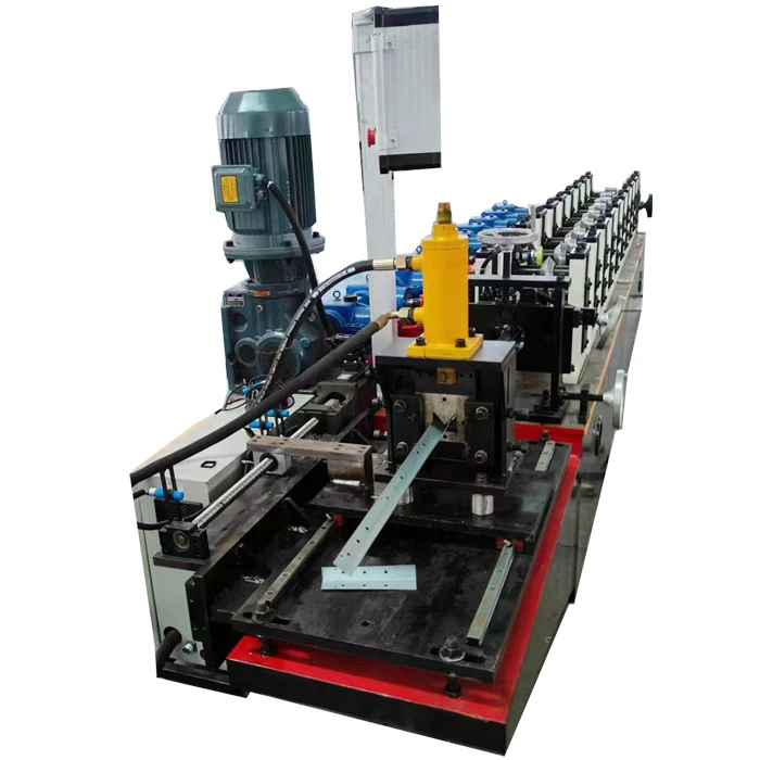 V Light Steel Keel Forming Machine PLC Control System Angle Iron Making Cutting Machine