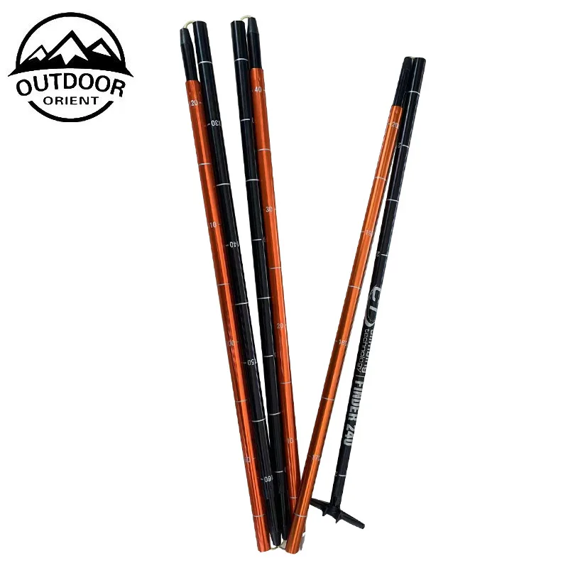 Lightweight Sturdy Extendable Avalanche Probe 240 CM Folding 10mm Aluminum Snow Probe
