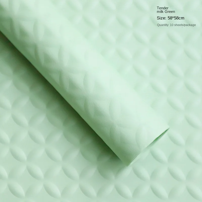 Pure Color High-grade Flower Wrapping Paper DIY Florist Rose Bouquet Three-dimensional Embossed Embossed Wrapping Paper DS