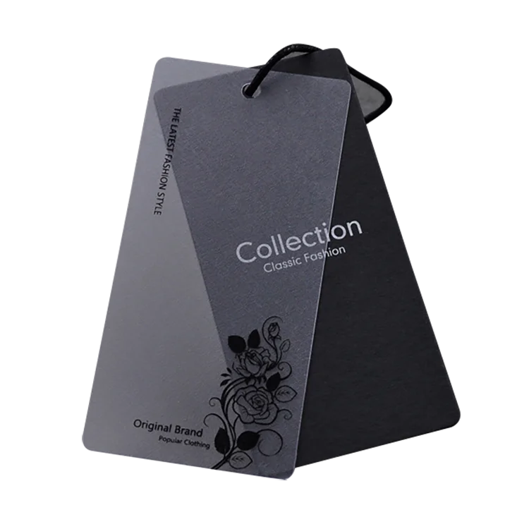 custom hang paper tag Labels price tags for clothes garment Clothing hang Tags