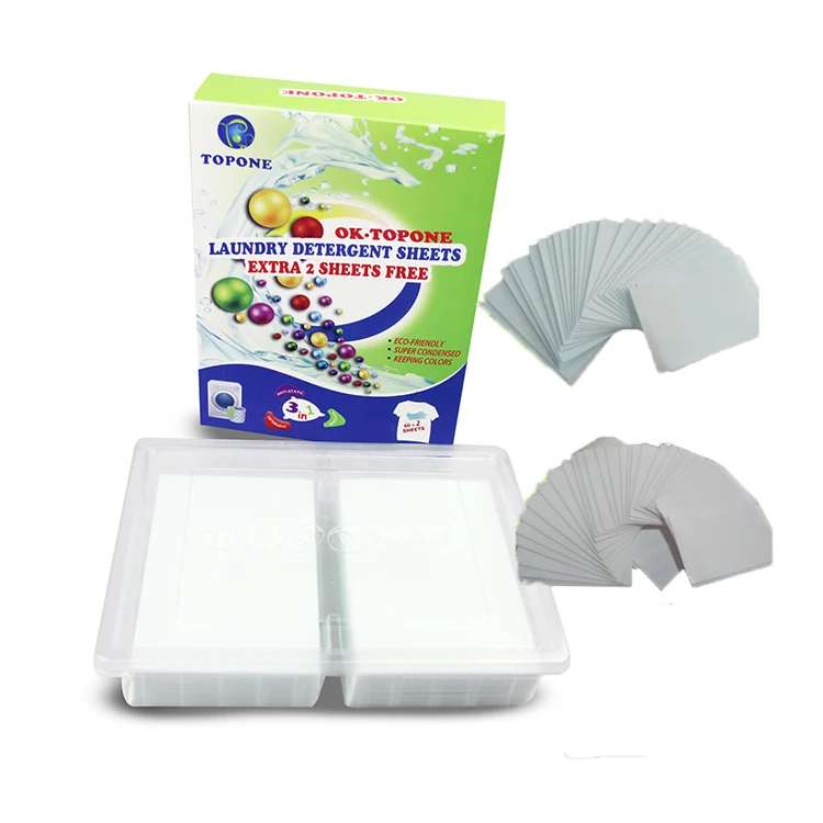 Super condensed  TOPONE Laundry Detergent Sheets Powder