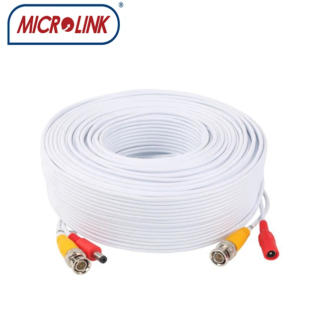 siamese  coaxial  rg58/rg59/rg6  cctv camera  cable  with dc coax  jumper cable for HIKVISION camera system