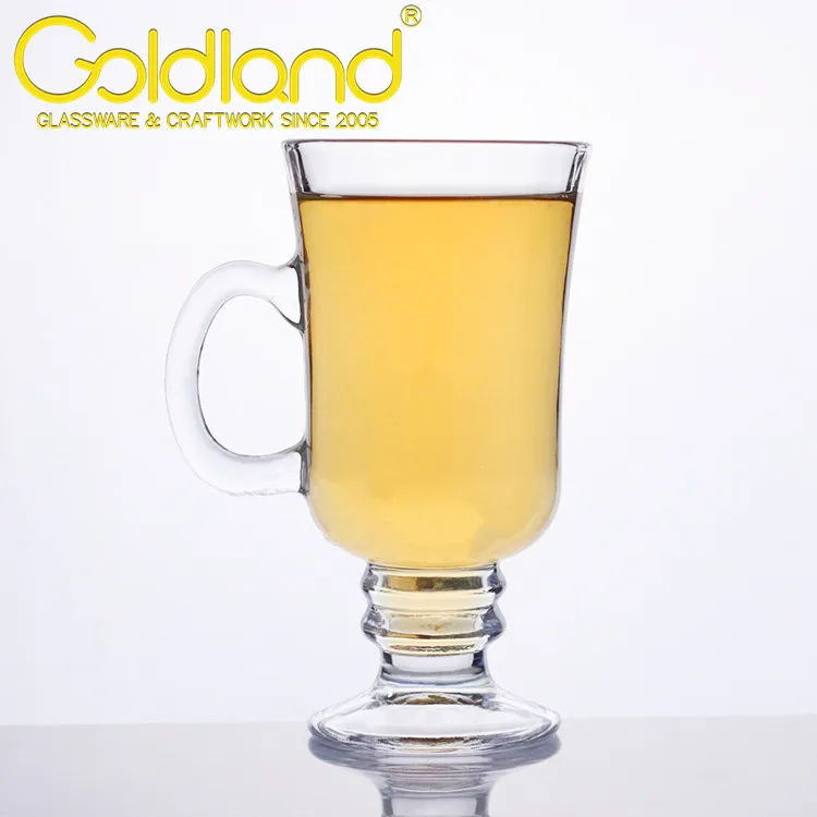 irish coffee mug with laser logo clear glass irish tea mug irish coffee glass