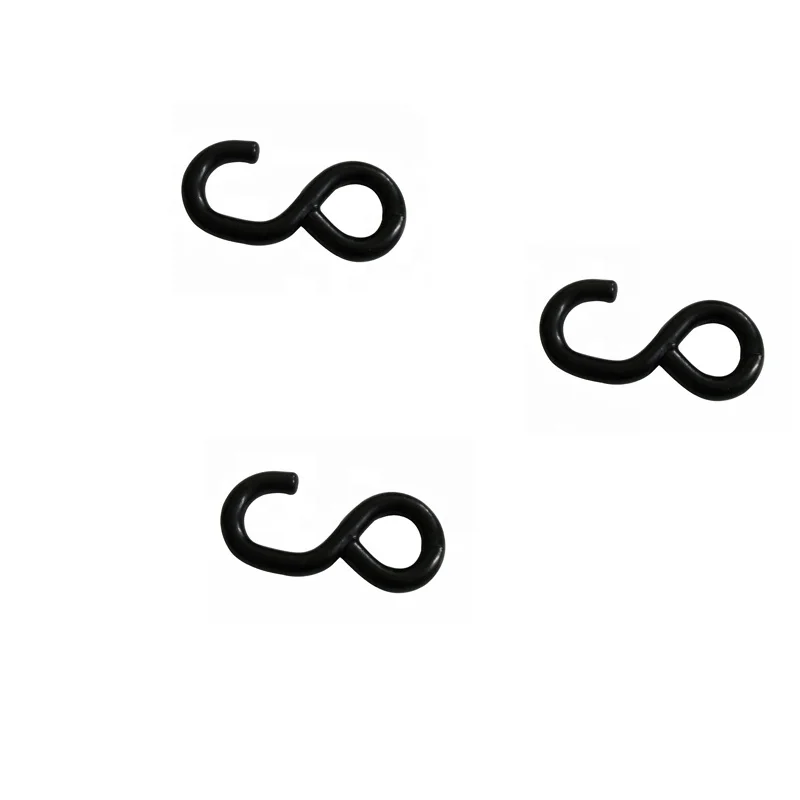 SH2503 black PVC coated   steel S wire ratchet hook