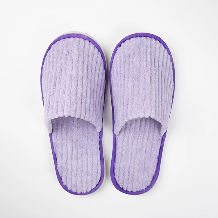 Comfortable disposable cotton terry bedroom slippers hotel for women comfort cheap hotel slipper