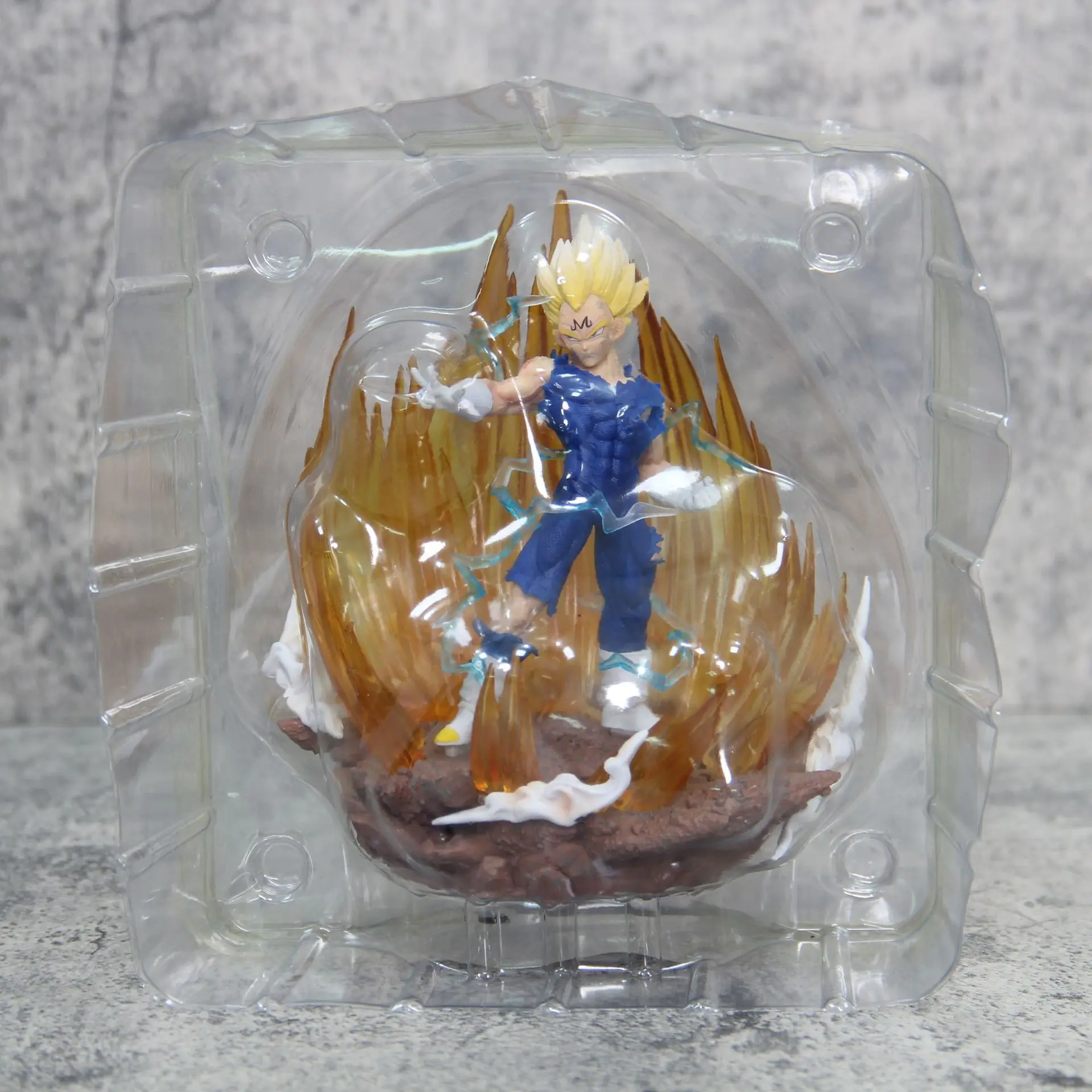 14.5cm Demonized Vegeta Buu Resonance Glowing PVC Boxed Model doll Luminous Statue Dragon Balls Anime Action Figures