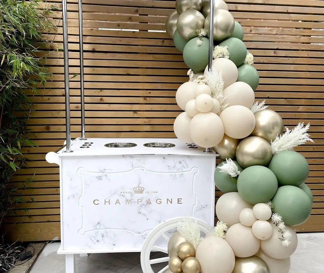 Olive Green Blush Gold Metallic Latex Ballon Sage Green Gold Confetti Balloons latex free balloon for Eucalyptus Birthday Baby