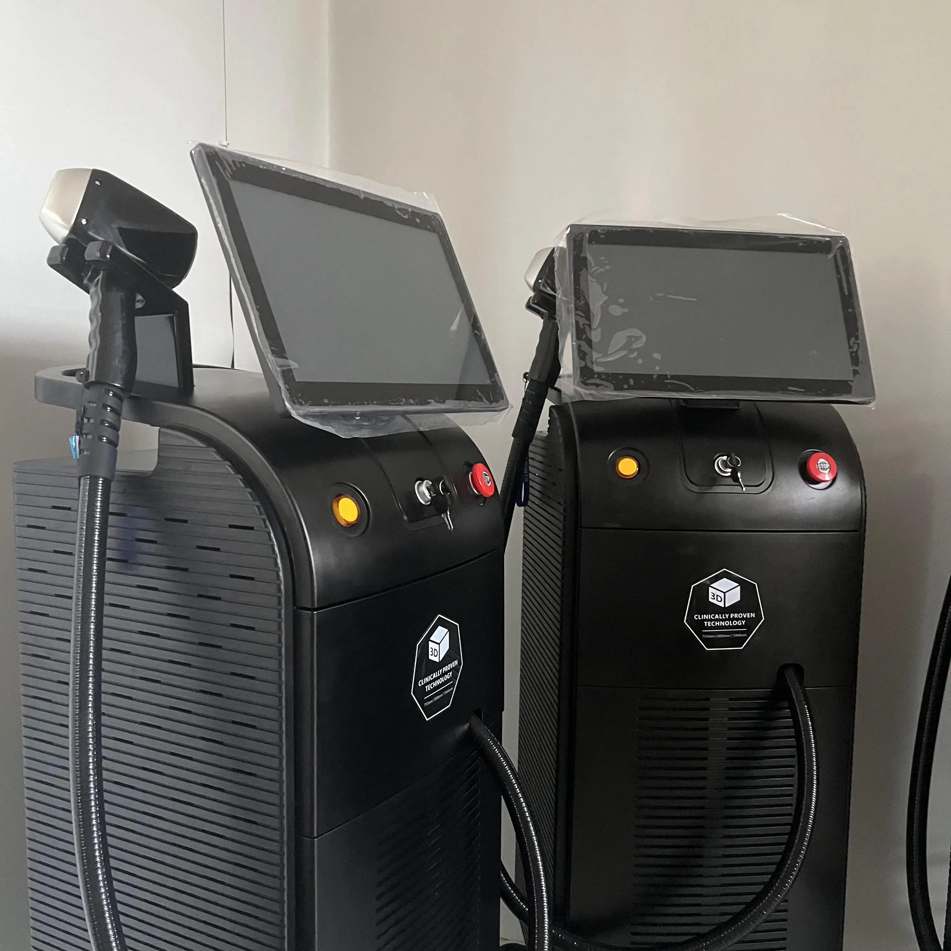 50% DISCOUNT! Triple wave ice Titanium Platinum/ 755 1064 808nm diode laser hair removal/alexandrite laser hair removal machine