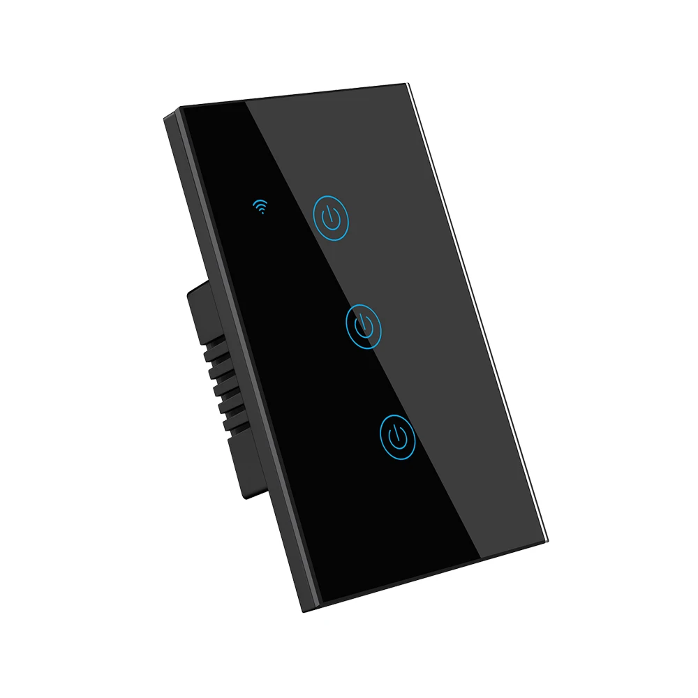 US Standard Without Neutral Line Smart Switch Panel One Gang Wifi Life Wall Intelligence on off Smart Switch Panel