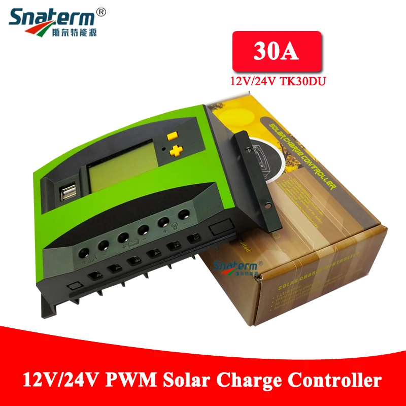 Контроллер солнечного заряда 12V24V 60A/50A/40A/30A с контролем времени управления светом ЖК-дисплей