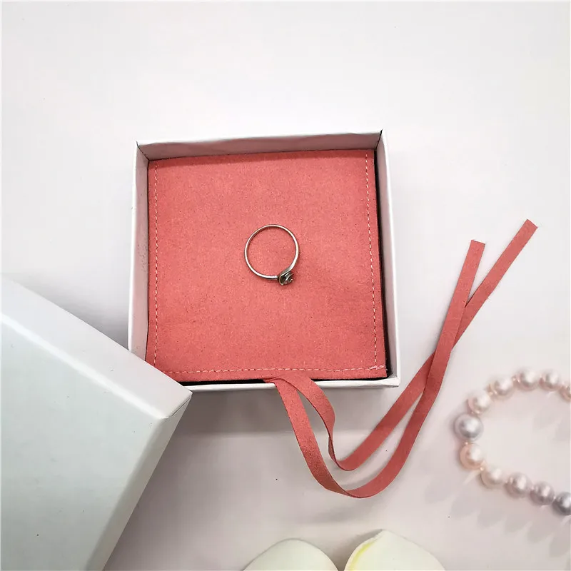 
China Jewelry bag suede leather manufacture Custom wholesales Jewelry Envelope bag Suede Microfiber Jewelry Pouch 