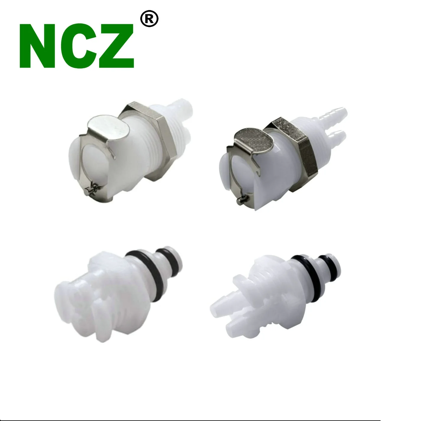 NCZ | PTC series TWIN TUBE COUPLING CPC connector  Quick connector electronic water cooling medical PTC16010 16020 22010 22020