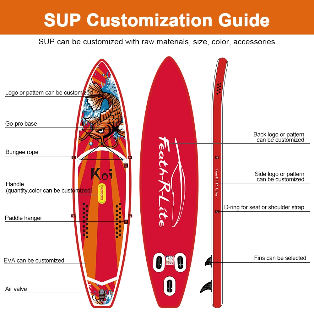FUNWATER Dropshipping OEM sup board gladiator superfield supboard surfingboard standup paddle board paddleboard dropshipping