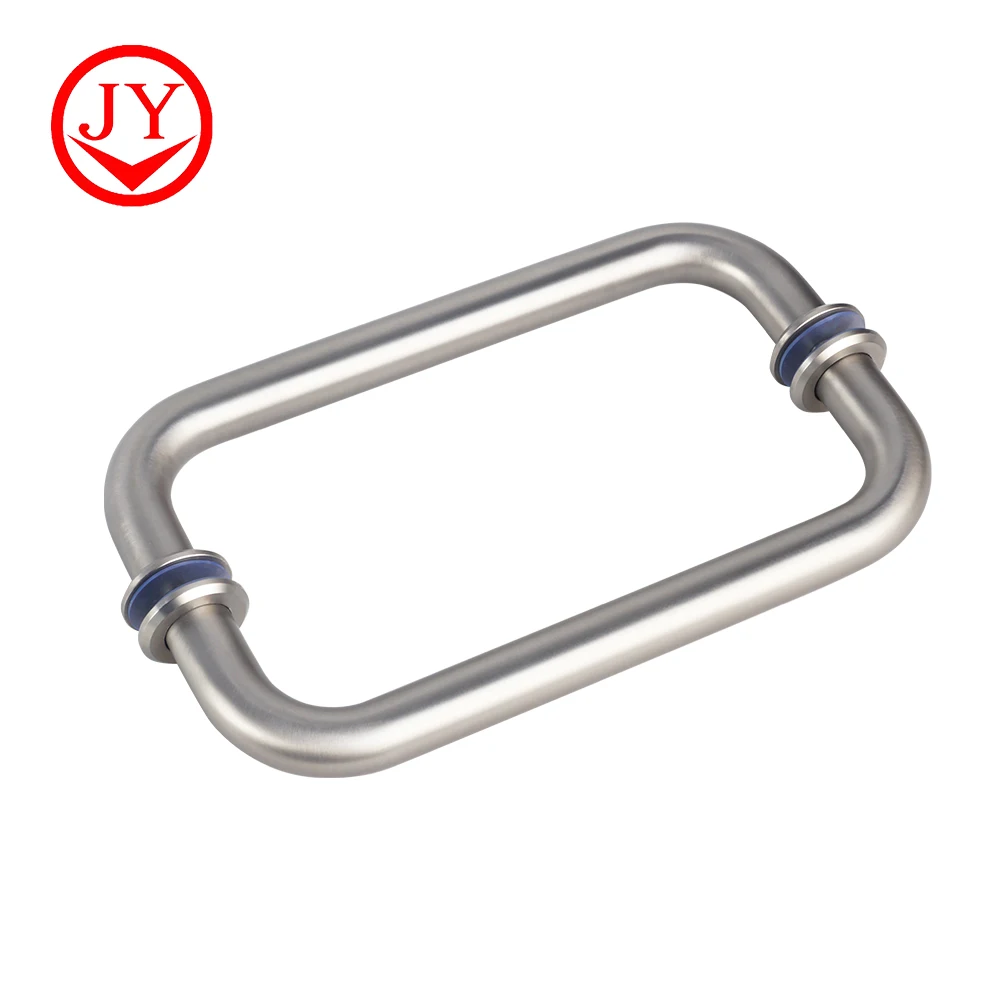 jiangyi wrought iron auto shower glass door handle with high quality