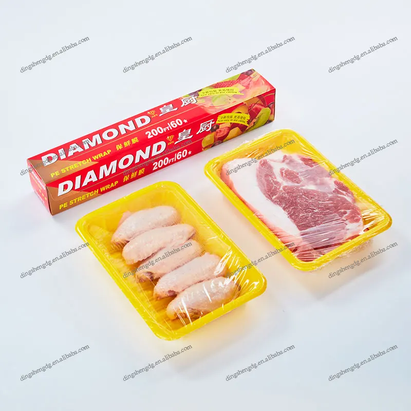 High End Universal Hot Product Stretch Biodegradable Cling Film Wrapping Machine Food