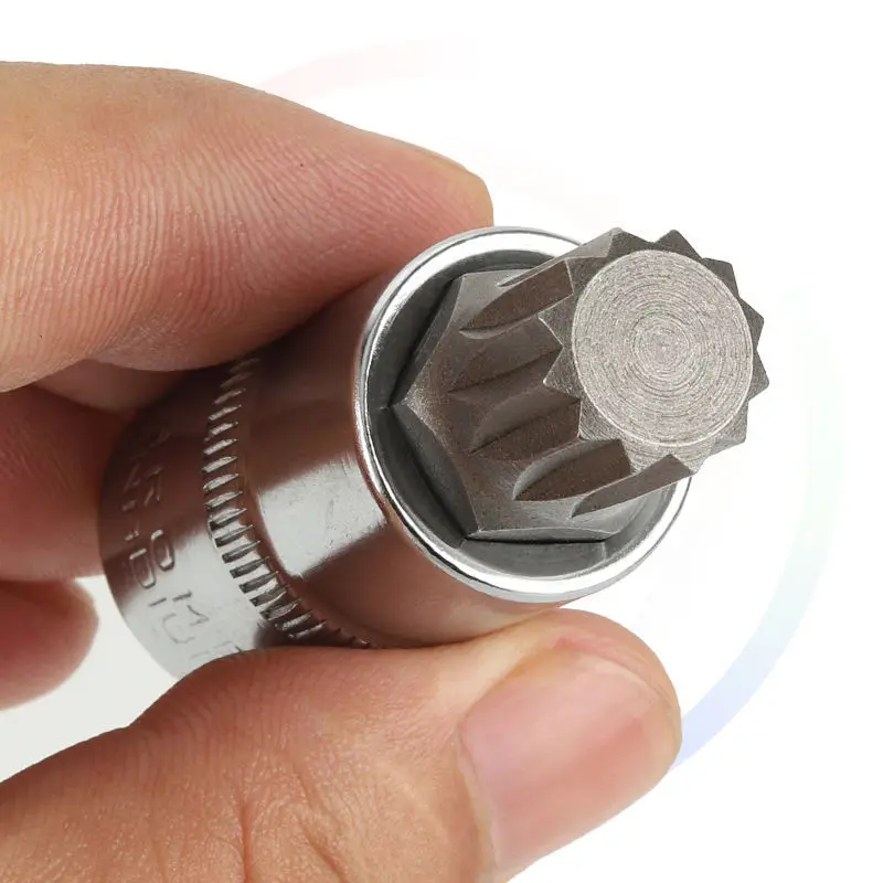 32 Pcs TORX STAR SOCKET BIT SET 1/2 Drive Extra Long and Short Wrench Sockets Kit Screwdriver Bit Set