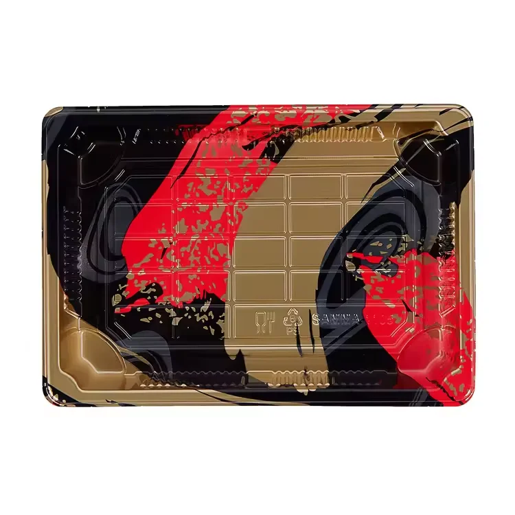 Beautiful quality low wholesale price Kraft cardboard paper clear sushi box with window