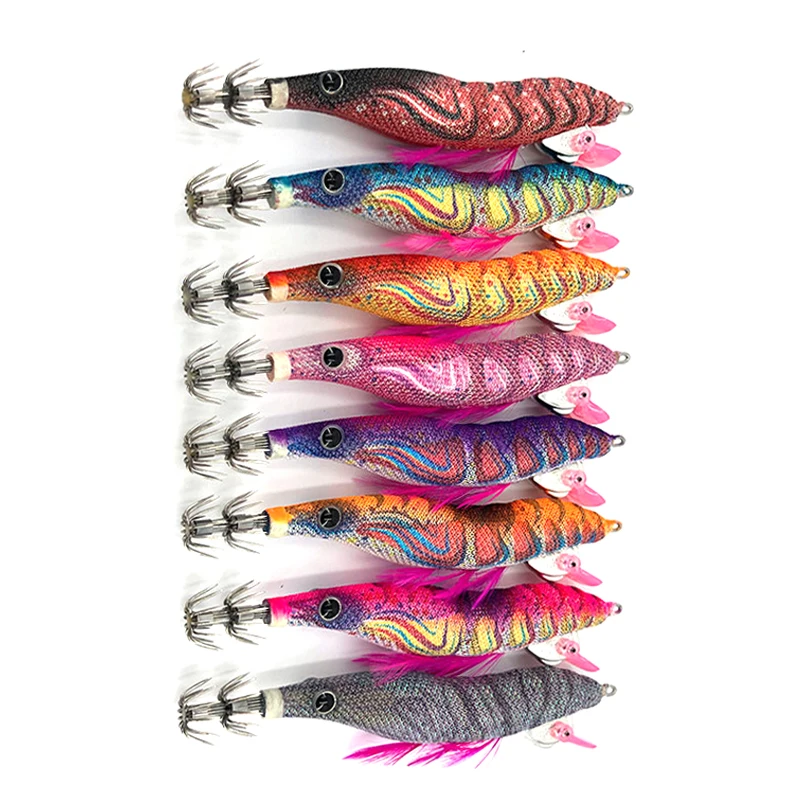 Wholesale Japan yamashita brand artificial wood shrimp mantis shrimp Bait EGI Squid hook Jig Cuttlefish fishing Lure