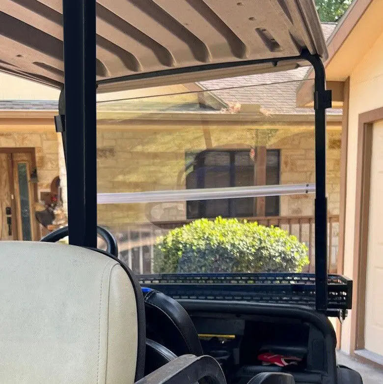 For EZGO RXV 2008-UP Foldable Polycarbonate Tinted Golf Cart Windshield