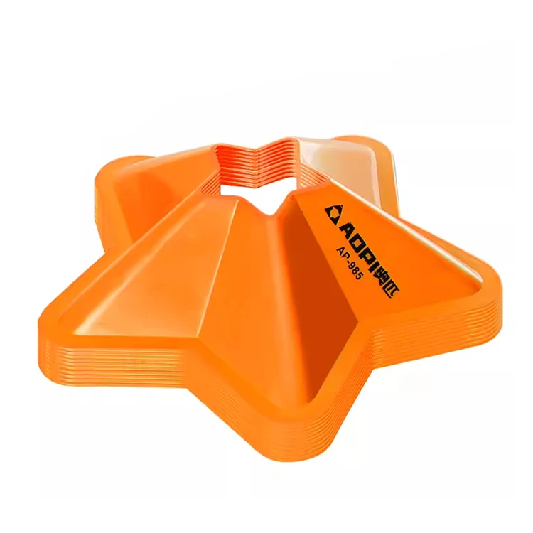 soccer training sign dish marker discs marker bucket sports accessories football training logo plate pentagonal