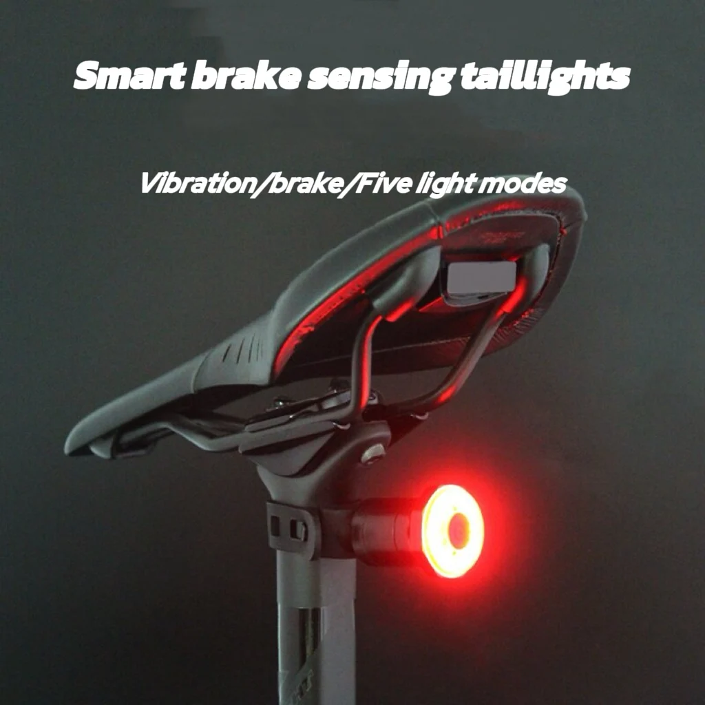 Bike Tail Light MTB Road Bike Night Cycling Rear Light Smart Brake Sensor Warning Light Waterproof Bicycle Accessories