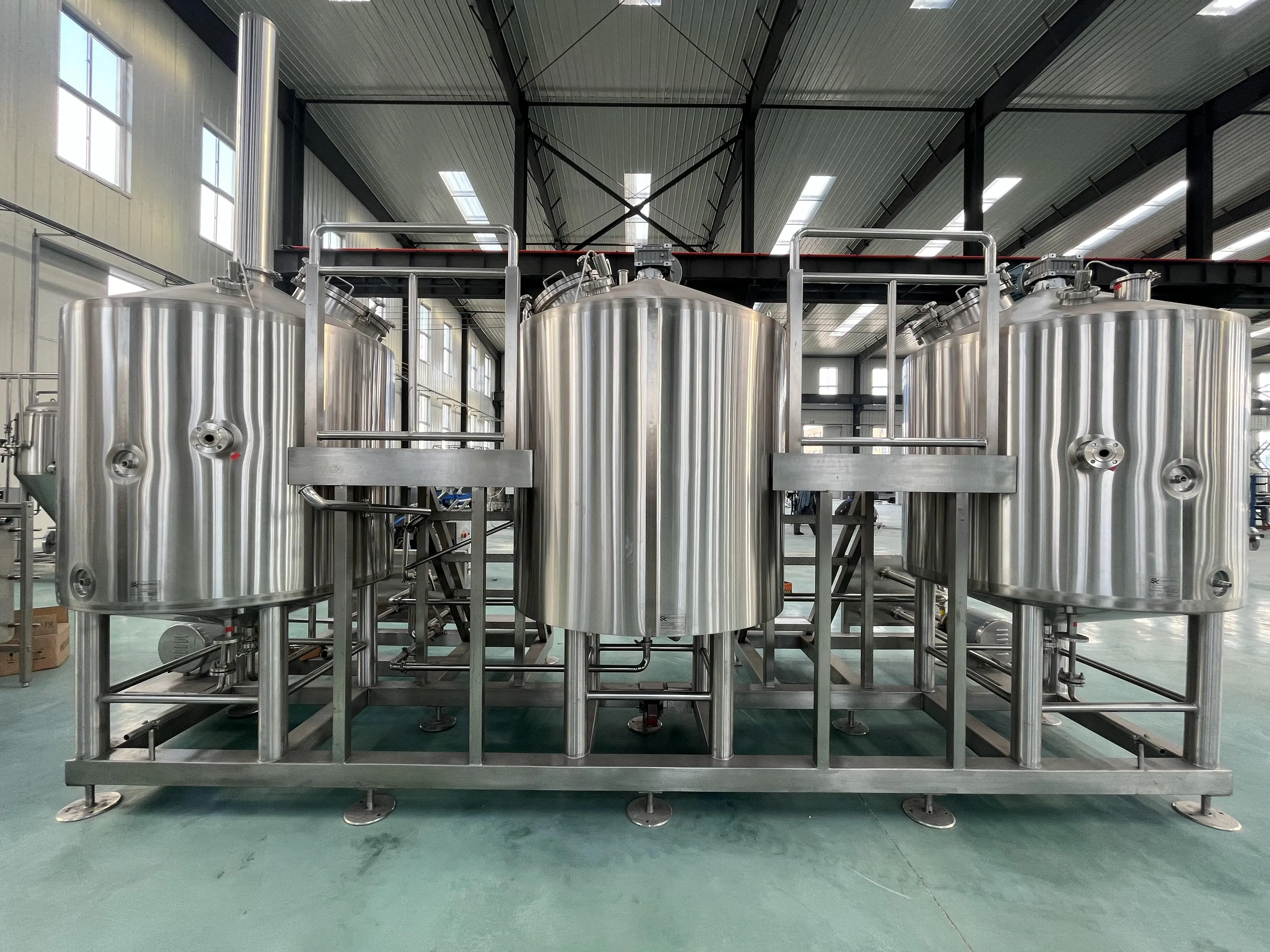 6BBL stainless steel steam heating beer making brewing systems