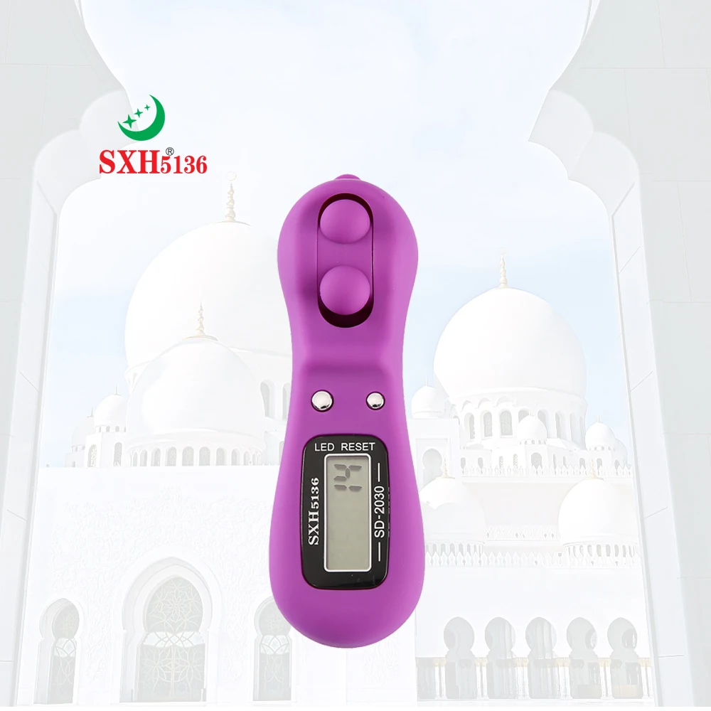 SXH5136 Factory Wholesale Electronics Digital Tally Counter with LED  Original Tasbeeh Digital Silicon Case Bead Rosary 2030P