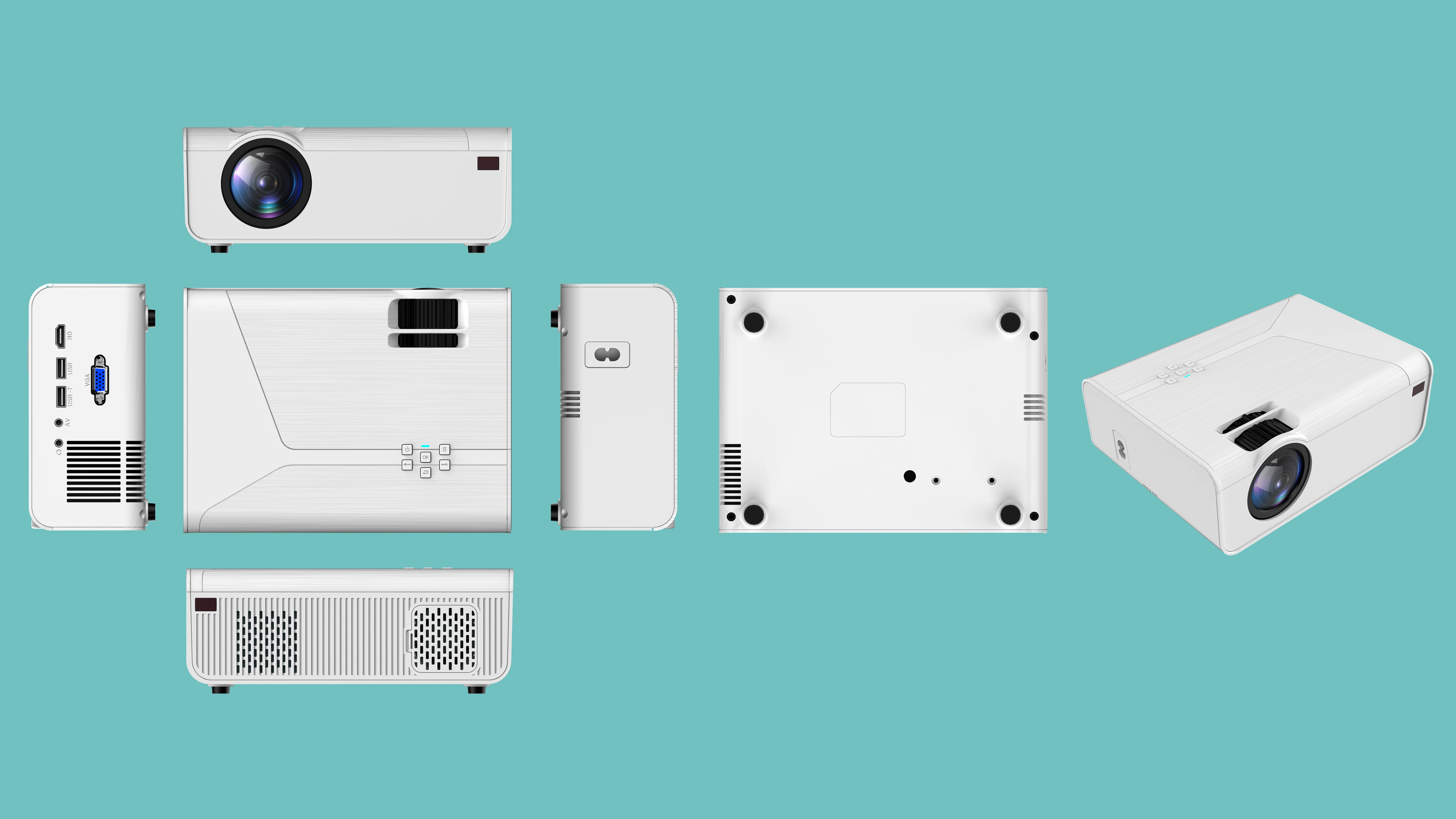 A11H  Performance Model Native 1080P  Home Cinema Projector with optional Android video APPs support & 4K movie playback