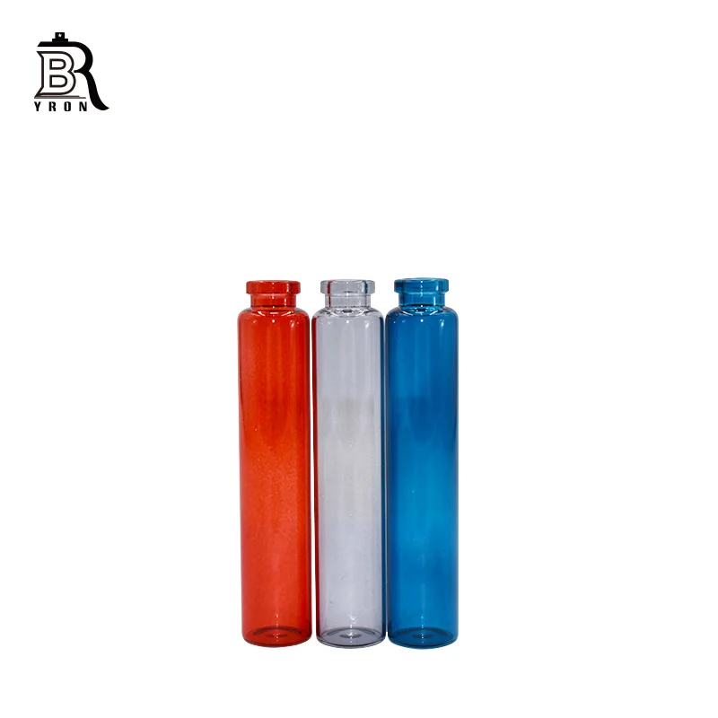 Perfume Borosilicate Glass Crimp Tube Bottle 35ml With Plastic Alu Cap