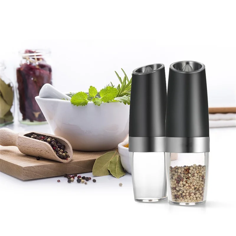 new design  Gravity Battery Operated Electric Salt and Pepper Mill