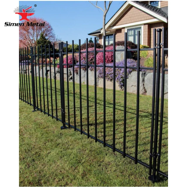 American Top 200 sale wrought iron metal fence decorative garden fence easy storage and handling