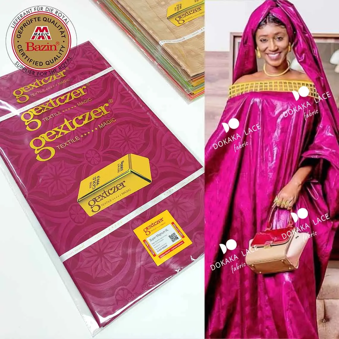 5 Yards Shiny Bazin Riche Fabric For Mali Men Or Women Sewing Wedding Clothing Top Quality Bazin Riche Gextczer For Party Laces