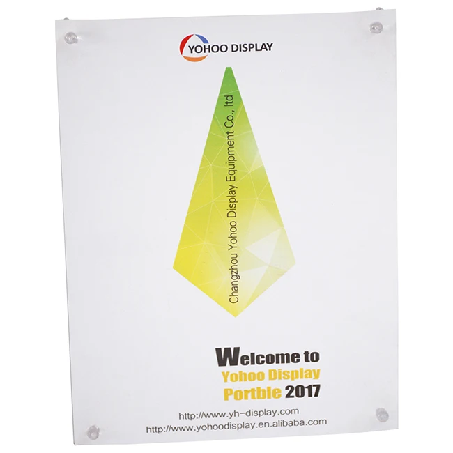 Economic Advertising Portable Mini X Banner Stand Plastic Steel Retractable Banner  on Table for Promotion