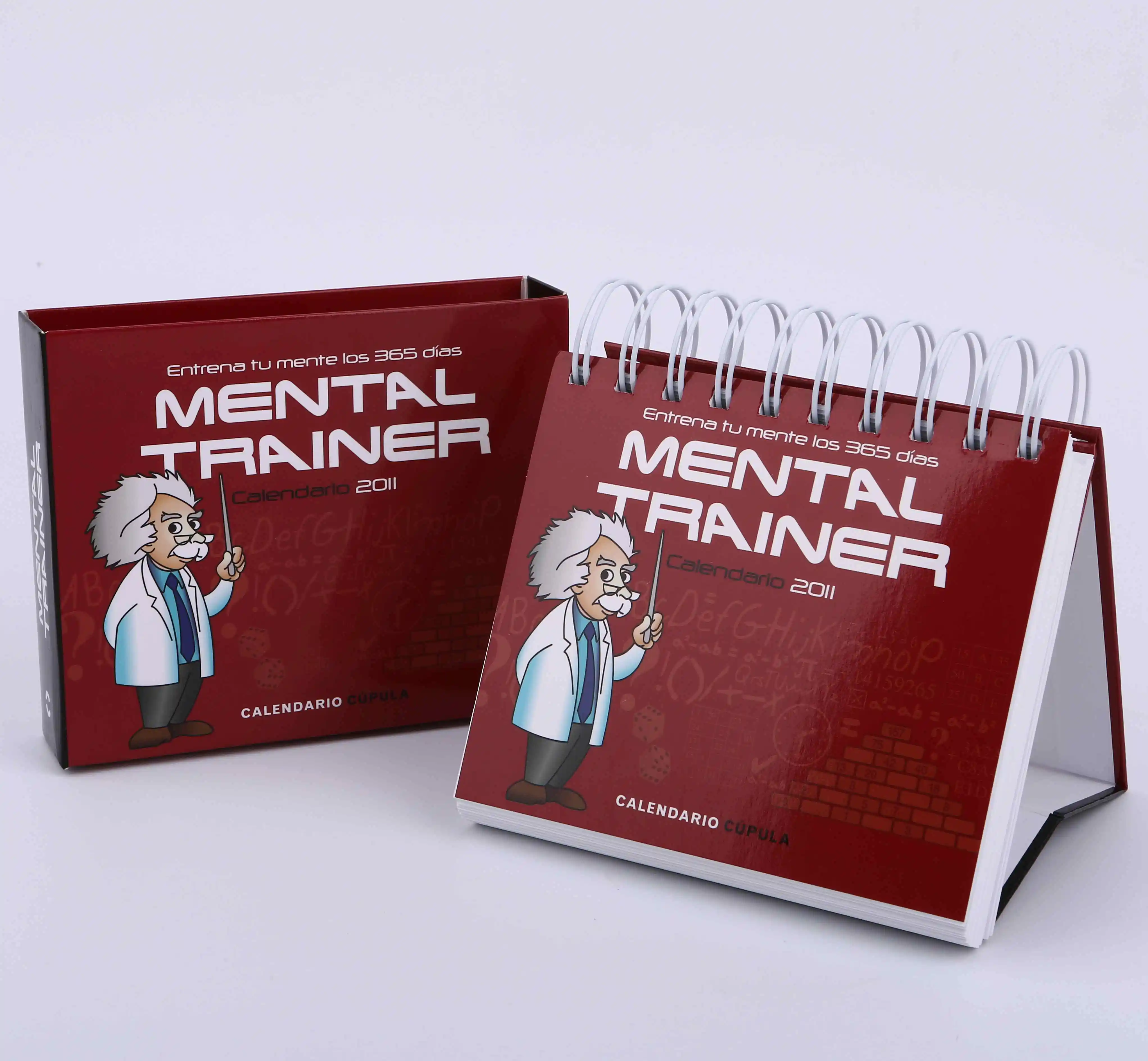 custom desk calendar printing wholesale, Offset printing OEM design spiral binding paper calendar