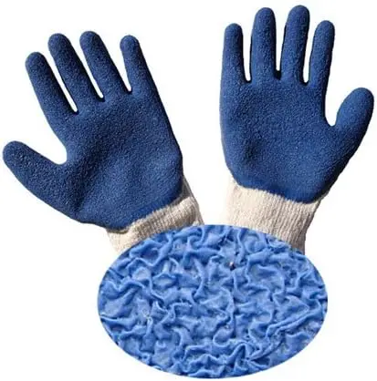 Gardening china 10G cotton crinkle latex palm costed hand protection work gloves with latex for women wholesale malaysia price