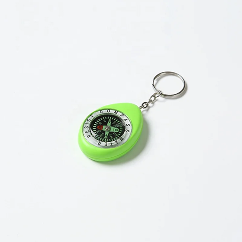 Portable Mini Compass Backpack Pendant Key Ring Outdoor Pendant Compass Ball Compass